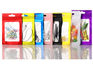 ถุงซิปล็อคพลาสติกเลเซอร์ขนาดเล็ก 6.5*9 ซม. ด้านหนึ่งใส CPP สำหรับต่างหู บรรจุภัณฑ์โฮโลแกรมสีรุ้ง อุปกรณ์เสริมขนาดเล็ก - Product Image 6