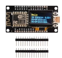 Placa de Desarrollo HSW Esp8266 V3 con Pantalla OLED de 0.96 Pulgadas, Módulo Wifi Ch340 Esp-12f, Micro USB Tipo C para Arduino/Micropython