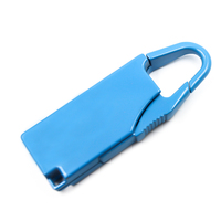 Cadenas de haute qualité à 3 chiffres XMM-8002 64*22*8mm Réinitialisation du mot de passe Sécurité Mini cadenas pour la protection des valises de voyage Verrou bleu