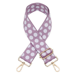 Meetee กระเป๋าผ้าแจ็คการ์ดหนาพิมพ์ลายวงกลม B-J2106,อุปกรณ์เสริมกระเป๋าถือสายสะพายไหล่ยาวปรับได้ - Product Image 3