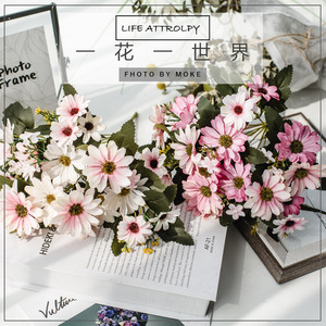 Chrysanthème artificiel Haiyi 30 cm, fleur en soie, décoration de mariage, décoration de la maison, bouquet - Product Image 1