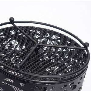 Organisateur de stylos rond en métal de haute qualité, boîte de rangement de bureau en maille noire, étui à crayons rotatif, porte-stylos pour fournitures de bureau - Product Image 4