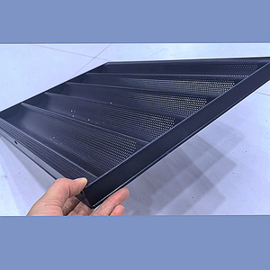 Plateau en tôle perforée 304 en acier inoxydable personnalisé, plateau de séchage et de cuisson en treillis métallique, plateau déshydrateur pour four - Product Image 2