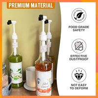 Embouts de pompe à sirop en silicone avec bouchon à vis, couleur personnalisée, adaptés aux pompes à sirop de café pour les bouteilles de sirops Monin Jordans Skinny