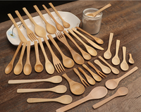 Mini-cuillère en bois avec finition miroir, manche long pour mélanger le miel et les assaisonnements, style minimaliste pour le camping et la maison