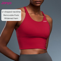 Hauts de yoga à la palangre sexy pour femmes et soutien-gorge de sport Logo personnalisé vêtements de fitness d'entraînement vêtements de sport de course à séchage rapide taille XL adultes