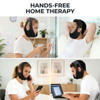 Compresse chaude/froide OEM pour les dents de sagesse, enveloppement de tête et visage, 4 packs de gel, taille personnalisable pour soulager les douleurs post-extraction dentaire