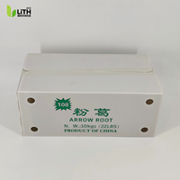 Emballage respirant et robuste de qualité alimentaire pour carton ondulé, imprimé UV, tailles personnalisées pour racine de Kudzu et légumes frais
