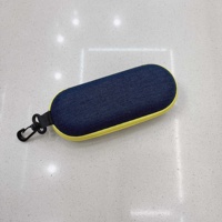 Denim Oxford nylon tissu fermeture éclair fermer vr boîte à lunettes étui à lunettes personnalisé eva emballage Logo personnalisé