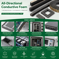 OEM Conductive Foam Gasket All-Directional EMI Shielding Foam for Consumer Electronics Telecom Base Stations Servers