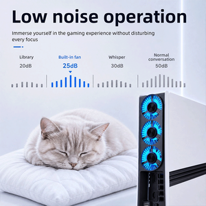 Nouveau ventilateur de refroidissement pour console de <span class=keywords><strong>jeu</strong></span> PS5, accessoires, alimenté par USB, refroidisseur externe à 3 ventilateurs avec lumière LED - Product Image 4