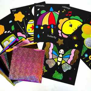 Juguetes Creativos de Viaje, Regalo de Cumpleaños para Niñas y Niños, Suministros de Arte y Manualidades, Pegatinas Coloridas Sin Desorden, Kit de Arte con Láminas para Niños - Product Image 1