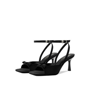 Sandales à talons hauts pour femmes, grande taille, à bout carré, avec nœud, style bouche <span class=keywords><strong>de</strong></span> poisson - Product Image 2