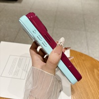 Coque en acrylique couleur bonbon tendance pour iPhone 18 17 16 15 Pro Max avec grande fenêtre pour appareil photo, antichoc et brillante