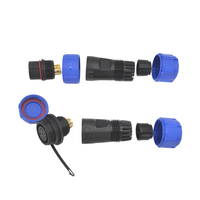 Connecteur Circulaire Étanche WEIPU 25A Mâle-Femelle IP68 pour Audio, Vidéo, LED - Connecteurs d'Alimentation 4 Broches 2P pour Panneau - Vente en Gros