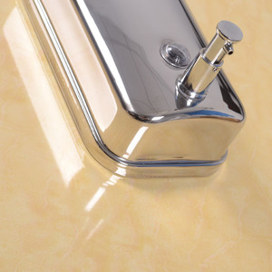 Distributeur de savon en acier inoxydable 304, manuel, mural, pour salle de bain et cuisine, rechargeable - Product Image 2