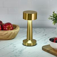 Lampe de bureau LED rechargeable USB TSINYE en métal doré avec commande tactile, 3 couleurs de lumière, gradation progressive, lumière décorative pour la maison