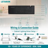 LED Sürücü 12V/24V Sınıf 2 Su Geçirmez CB SAA UL CE İnce Güç Kaynağı LED Sürücü Dolap Aydınlatması için Tam Set Çözümü