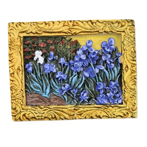 OEM/ODM 3D Relief NFC Aimant de Réfrigérateur Célèbre Peinture Résine Souvenir Cadeau Personnalisé <span class=keywords><strong>Gourmet</strong></span> Van Gogh Iris Communication RFID - Product Image 6