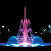Fuente de Agua Musical con Animación 2D y 3D Personalizada, Diseño Nuevo, para Exteriores, Resistente al Agua, con Luces LED, para Jardín, Piscina, Río