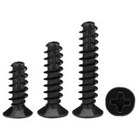 Lot de 10 vis à tête fraisée en acier inoxydable 304, plaqué zinc noir, M1.7 M2 M2.3 M2.6 M3 M3.5