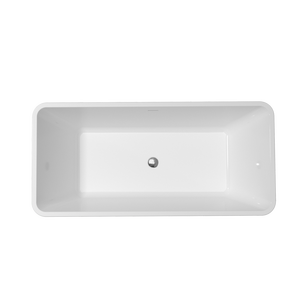 67 "Rectangle Salle De Bains Égouttoir Empilable Trempage Autoportant Baignoire Acrylique Extra Large - Product Image 4