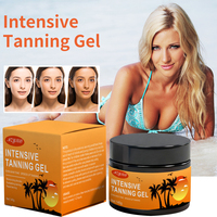 Gel bronzant intensif pour le soin solaire, uniformise le teint, logo privé OEM, pour utilisation en cabine solaire et en extérieur