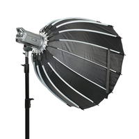 Boîte à lumière octogonale professionnelle VISICO 65 cm en plastique et nylon avec monture Bowens, diffuseur de flash LED et grille parabolique profonde pour studio