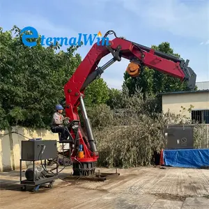 Satılık 10ton 15ton Knuckle Boom tekne yüzer deniz gemi güvertesi vinç