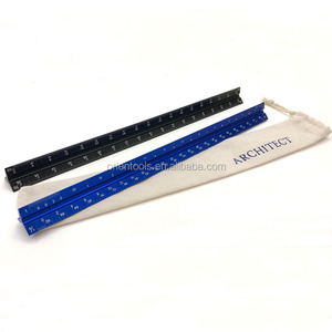Juego <span class=keywords><strong>de</strong></span> 2 Reglas Triangulares Metálicas <span class=keywords><strong>de</strong></span> 30 <span class=keywords><strong>cm</strong></span> para Arquitectos, Escalas 1:20, 1:25, 1:<span class=keywords><strong>50</strong></span>, 1:75, 1:100, 1:125, 1:200, 1:250, 1:300, 1:400, 1:2500 <span class=keywords><strong>cm</strong></span>, Color Negro - Product Image 2