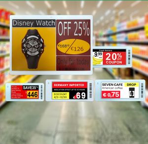 Nouveauté, Étiquette de Prix Numérique Intelligente, Écran E-Ink 10,2 Pouces, Affichage Papier, Systèmes EAS, Étiquette de Rayon Électronique pour Épicerie - Product Image 1