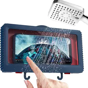 <span class=keywords><strong>Support</strong></span> de téléphone étanche pour douche, anti-buée, rotation à 360°, réglable, pour salle de bain, cuisine, baignoire, piscine, montage mural - Product Image 1
