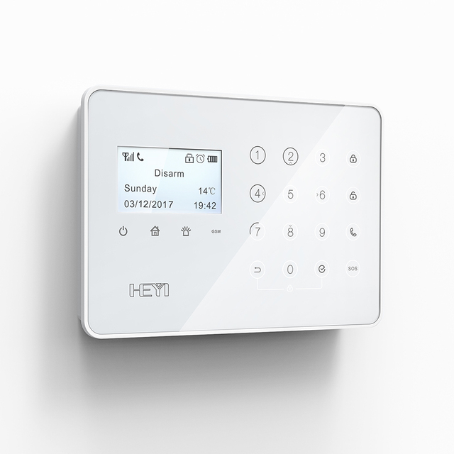 HEYI H7 Smart House Alarm System with Wireless Security Monitoring GSM Network