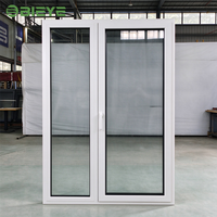 Porte à battant en aluminium à rupture de pont thermique à fonctionnement silencieux avec charnière à fermeture douce pour créer un environnement de vie silencieux et confortable