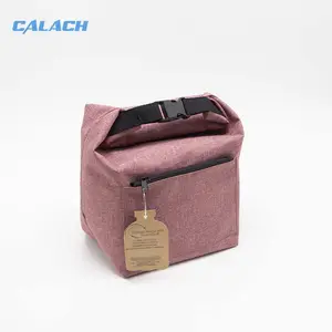 Custom Logo Best Selling Thermal Leakproof Top Roll Lunch Bag Insulated Cooler Bags For Man Lunch