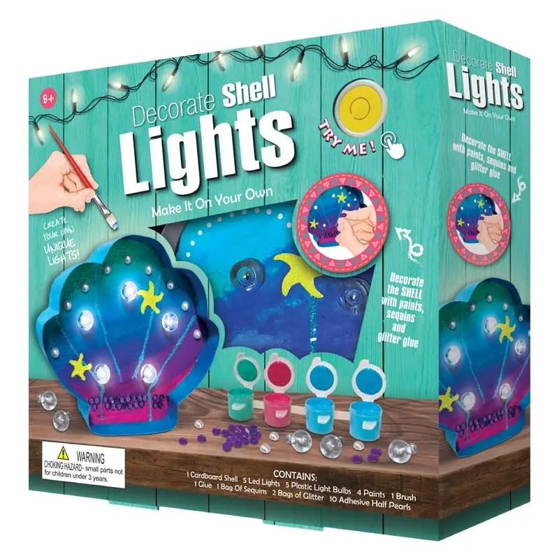 Игрушки для творчества, Украсьте свои собственные огни, светодиодный комплект, набор для образовательных искусств и ремесел, цвет для детей и взрослых