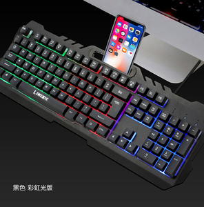 Clavier et souris de jeu filaires rétroéclairés RVB, vente chaude 2026, clavier mécanique ergonomique étanche pour joueur - Product Image 3