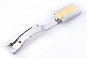 Fermoir plongeur pliable de 16mm Boucle déployante en acier inoxydable pour montre Rollex daytona - Product Image 3