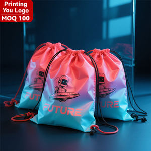 Nuevas Bolsas con Cordón y Logotipo Personalizado, Bolsas Promocionales de Poliéster con Cordón, Bolsa Deportiva con Cordón para Baloncesto - Product Image 2