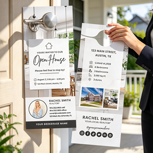 Distributeur de prospectus personnalisé en gros pour agents immobiliers, invitations à visites ouvertes et publicité de quartier - Product Image 1