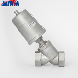 Válvula de Asiento Angular Neumática de Acero Inoxidable Dn50 Steam Ss304 de Doble Acción de Encendido/Apagado para Generador de Oxígeno - Product Image 2