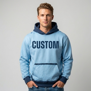 Custom 480gsm Heavyweight Cotton Hoodie Men's Streetwear Boxy Fit Vintage Stone Wash Tapestry Embroidery Fleece Pullover Jumper - Product Image 5