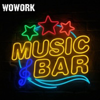 WOWORK Grossiste 2026, enseigne au néon flexible personnalisée avec lettres et mots LED RGB, joyeux anniversaire, pour la décoration de fête, toile de fond