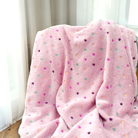 Couverture en polaire de flanelle de polyester imprimée offset, douce, confortable et agréable pour la peau, pour femmes, cadeaux d'anniversaire pour mamans, personnalisable pour la maison