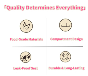 Boîte à bento portable en acier inoxydable SS304 à 2 compartiments, petit récipient de stockage alimentaire en métal pour enfants, boîte à <span class=keywords><strong>lunch</strong></span> - Product Image 1