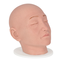 Mannequin d'injection intégrale du visage, caractéristiques féminines, en silicone durable, modèle de pratique pour la formation en cosmétologie et en sciences médicales