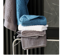 Serviettes de bain et de visage en pur coton, 32 pièces, hypoallergéniques, épaisses, pour hôtel, maison d'hôtes, usage domestique, adulte, personnalisation du logo