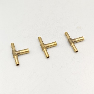 1/4 "(6mm) ข้อต่อตัวทีก้านทองเหลืองสำหรับ1/4" ท่อไอดีแยกสหภาพ<span class=keywords><strong>3</strong></span>ทางสำหรับท่ออากาศเชื้อเพลิงน้ำ - Product Image 3