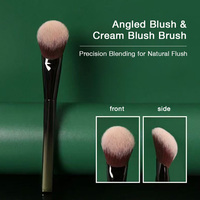 Meistverkaufter Premium Einzel-Pinsel mit Anpassbarem Logo Weiche Synthetische Haare Veganer Abgewinkelter Creme-Rouge-Pinsel