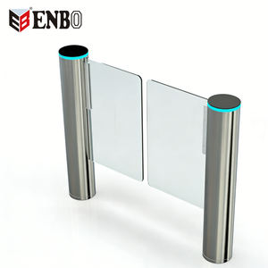 Barrière pivotante à haute vitesse en acier inoxydable 304 IP68 avec contrôle d'accès RFID QR pour entrée de supermarché - Product Image 2